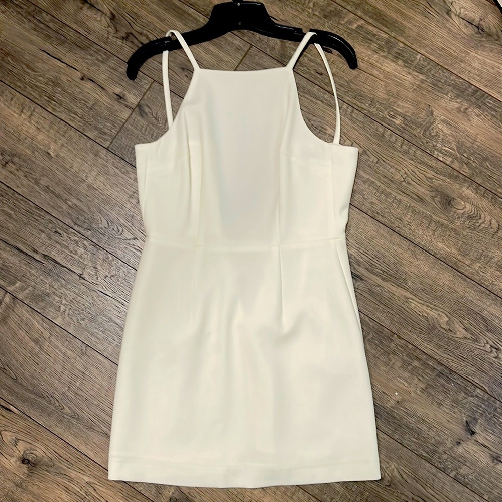 White mini dress